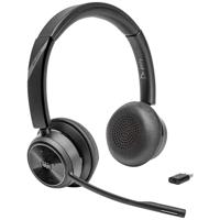 HP Poly Savi 7320 UC DECT On Ear headset Computer DECT Stereo Zwart Ruisonderdrukking (microfoon) Volumeregeling, Microfoon uitschakelbaar (mute) - thumbnail