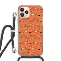 Cheetah: iPhone 11 Pro Transparant Hoesje met koord