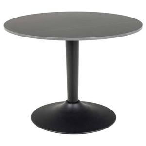 Hioshop Mitol salontafel Ø60cm keramiek zwart.