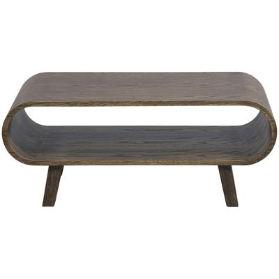 Leen Bakker - Salontafel Matteo - Walnoot - 37x90x55 Cm - MDF - Bruin