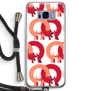 Dogs: Samsung Galaxy S8 Plus Transparant Hoesje met koord