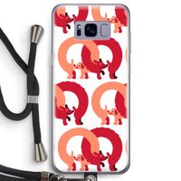 Dogs: Samsung Galaxy S8 Plus Transparant Hoesje met koord