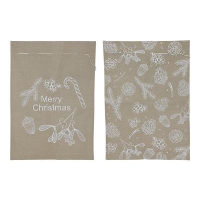Svenska Living Geschenkzak kerst jute look 50x70cm