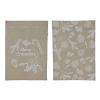 Svenska Living Geschenkzak kerst jute look 50x70cm