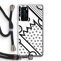 Pop Art #4: Huawei P40 Transparant Hoesje met koord