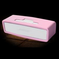 Draagbare schokbestendige zachte silica gel Bluetooth Speaker beschermhoes voor Bose Mini 1/2 (roze)