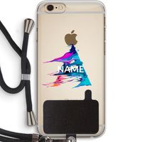 Abstract Spectrum: iPhone 6 PLUS / 6S PLUS Transparant Hoesje met koord
