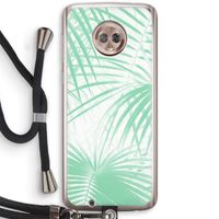 Palmbladeren: Motorola Moto G6 Transparant Hoesje met koord