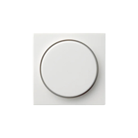 Gira centraalplaat dimmerknop - systeem 55 zuiver wit mat (065027)