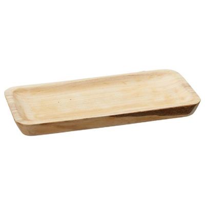 Rechthoekig kaarsenbord/kaarsenplateau hout 35 x 3 x 17 cm