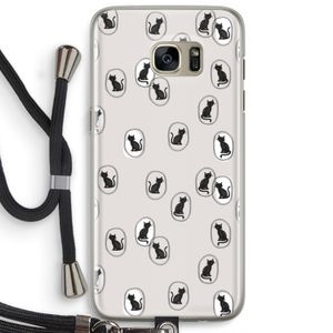 Miauw: Samsung Galaxy S7 Edge Transparant Hoesje met koord