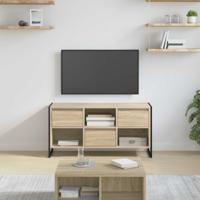 TV-kast met lade Sonoma 100 x 36 x 49,5 cm Bewerkt hout