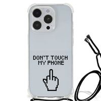 iPhone 14 Pro Anti Shock Case Finger Don't Touch My Phone