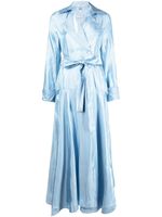 Cult Gaia manteau long Jasira à boutonnière croisée - Bleu