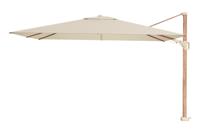 Platinum Challenger rechthoek zweefparasol T2 Premium - 2,6 x 3,5 m. - Champagne Teak