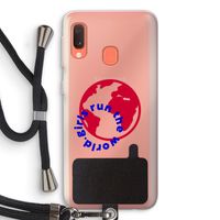 Run The World: Samsung Galaxy A20e Transparant Hoesje met koord Run The World: Samsung Galaxy A20e Transparant Hoesje met koord