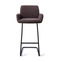 Jesper Home Misaki barkruk H75 Almost Black arch black