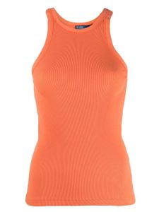 Polo Ralph Lauren débardeur en coton à design nervuré - Orange