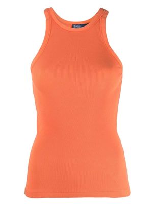 Polo Ralph Lauren débardeur en coton à design nervuré - Orange