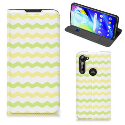 Motorola Moto G8 Power | Hoesje met Magneet | Waves Yellow