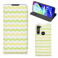 Motorola Moto G8 Power | Hoesje met Magneet | Waves Yellow