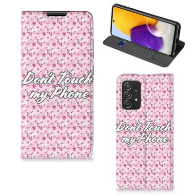 Samsung Galaxy A72 (5G/4G) Design Case Flowers Pink DTMP