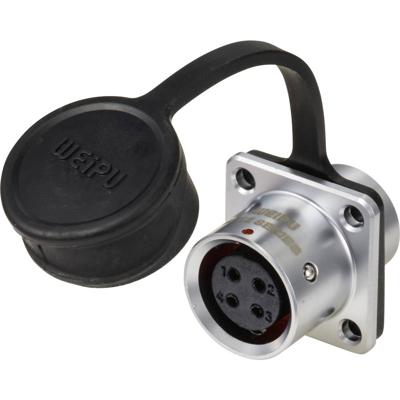 Weipu SF1213/S4 Ronde connector Koppeling, recht Totaal aantal polen: 4 Serie (ronde connectoren): SF12 1 stuk(s)