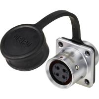 Weipu SF1213/S4 Ronde connector Koppeling, recht Totaal aantal polen: 4 Serie (ronde connectoren): SF12 1 stuk(s)