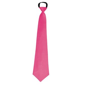 Carnaval verkleed accessoires stropdas - roze - polyester - heren/dames