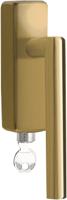 Formani Basics LB2-DKLOCK-O draaikiepgarnituur afsluitbaar - PVD mat goud
