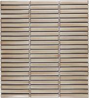 The Mosaic Factory Sevilla Mozaïek Tegel Mini Kitkat Vinger - Desert Beige 282x308 mm