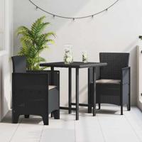 Tuinstoel 2 pcs Antraciet 53 x 49 x 85 cm PP