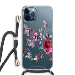 Mooie bloemen: iPhone 12 Pro Max Transparant Hoesje met koord