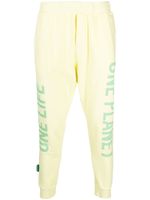 DSQUARED2 pantalon de jogging en coton à logo imprimé - Jaune