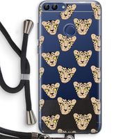 Tijger: Huawei P Smart (2018) Transparant Hoesje met koord