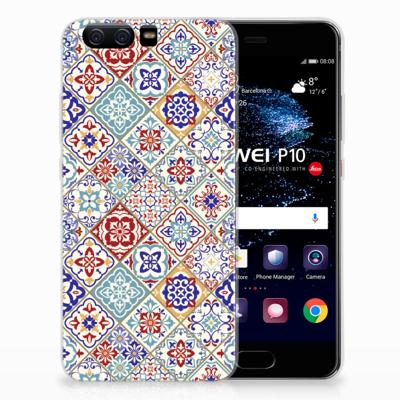 Huawei P10 | TPU | Siliconen hoesje | Tiles Color Huawei P10 | TPU | Siliconen hoesje | Tiles Color
