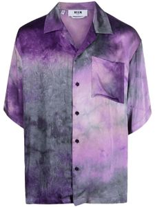MSGM chemise à logo imprimé - Violet