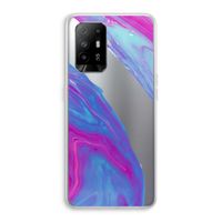 Zweverige regenboog: Oppo A95 5G Transparant Hoesje