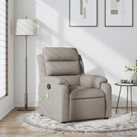 Massagestoel verstelbaar stof taupe