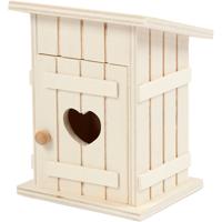 Creativ Company Toilethuis, l: 8 cm, b: 6,5 cm, 1 stuk