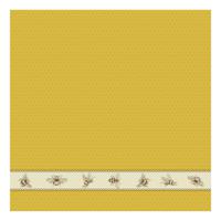 DDDDD Theedoek Bees 60x65cm - yellow - set van 6 - thumbnail