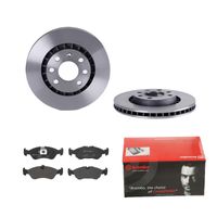 Remmenset, remschijf BREMBO, Remschijftype: Binnen geventileerd, Inbouwplaats: Vooras, u.a. für Opel, Vauxhall