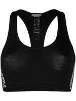 DSQUARED2 brassière de sport à bande logo - Noir