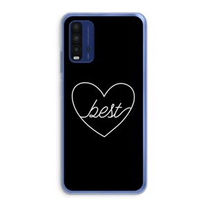 Best heart black: Xiaomi Redmi 9T Transparant Hoesje