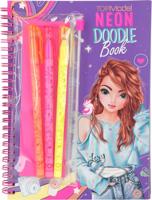 Van Der Doelen Topmodel neon doodle kleurboek met neon stiften