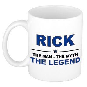 Rick The man, The myth the legend cadeau koffie mok / thee beker 300 ml