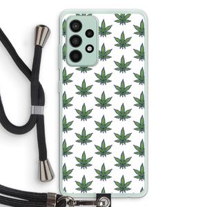 Weed: Samsung Galaxy A52s 5G Transparant Hoesje met koord