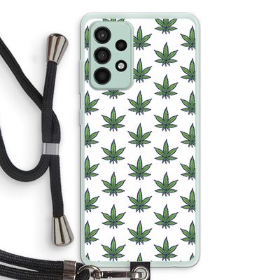 Weed: Samsung Galaxy A52s 5G Transparant Hoesje met koord