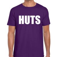 Paars HUTS fun t-shirt voor heren 2XL  -