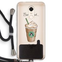 But first coffee: Xiaomi Redmi 5 Transparant Hoesje met koord